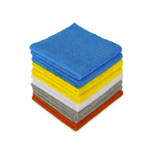 YSD Blue Polyester The Soft Set 1200Gsm Pva With Logo Printed Sunglasses Polish 2 Pack Coral Fleece Washing Dry Leather Lazy Rag