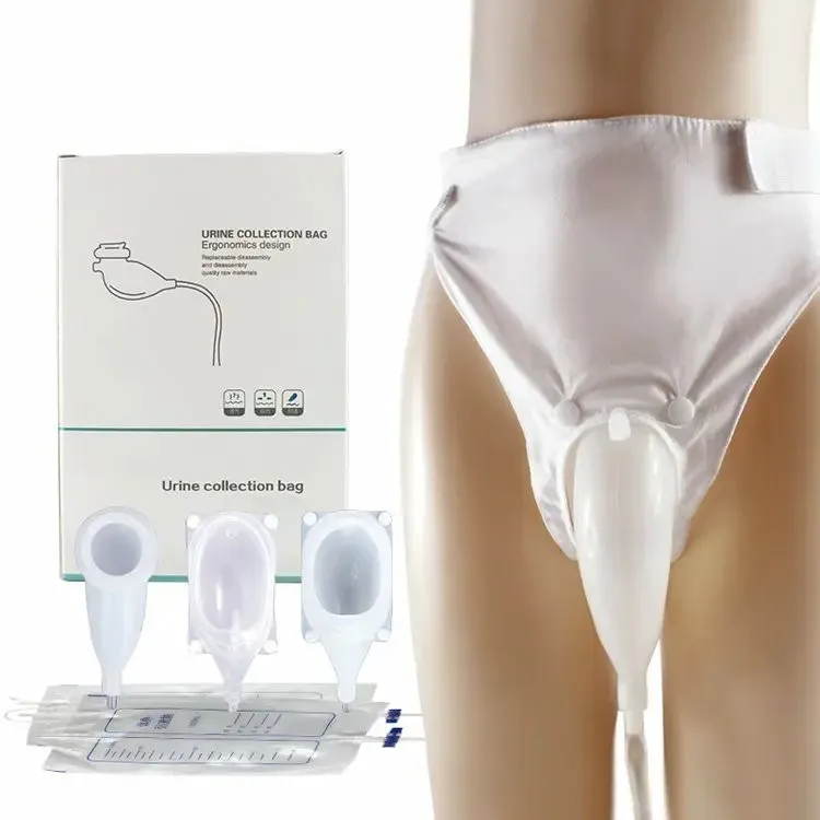 Portable Urinal for Men Urine Collecting Bag System Female Urine Bag for Elderly Urinary Incontinence
