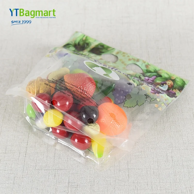 Food Grade Zipper Frozen Laminated Plastic Bag For Fruit And Vegetable