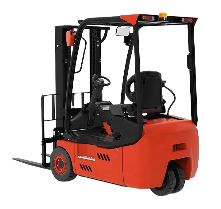 REDDOT Lithium battery operated three wheel Electric Forklift Truck with fingertip control