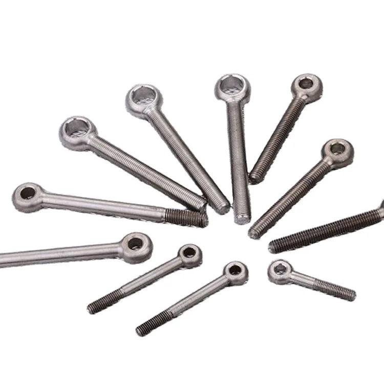 Hot Sale DIN 444 Eye Bolt Stainless Steel 304  Lifting Ring Precision Forged Swing Bolt Mechanical Fastener