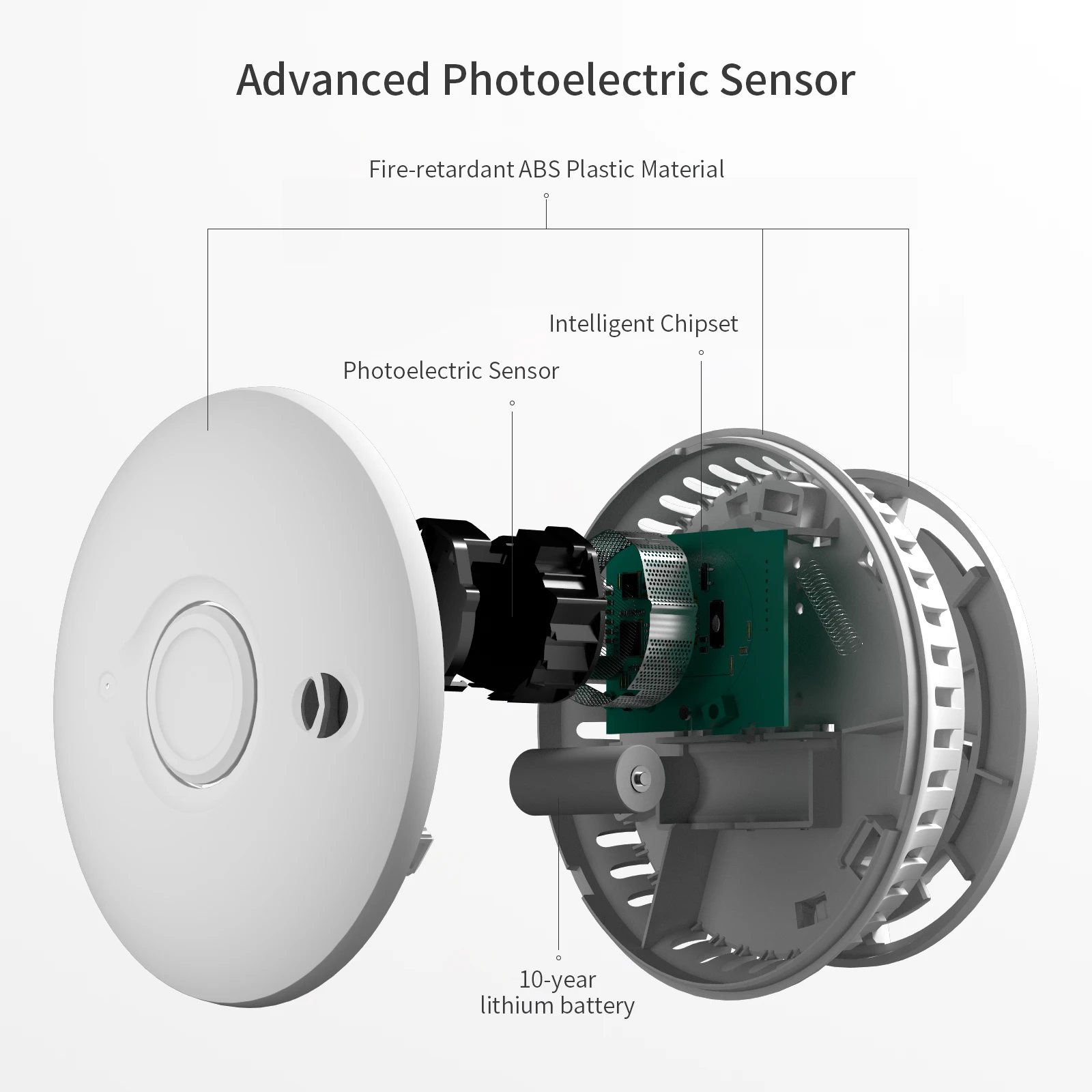 Standalone Battery Smoke Detector Fire Alarm Independent Alarm Detector 85db Sound Sensor 433mhz Products Installations