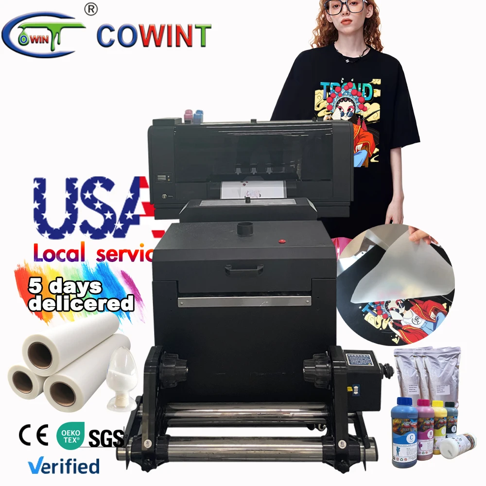 Cowint Dual XP600 A3 DTF Printer 33 30 cm Direct Transfer Film Printer dtf impressora small printer machine for t-shirt