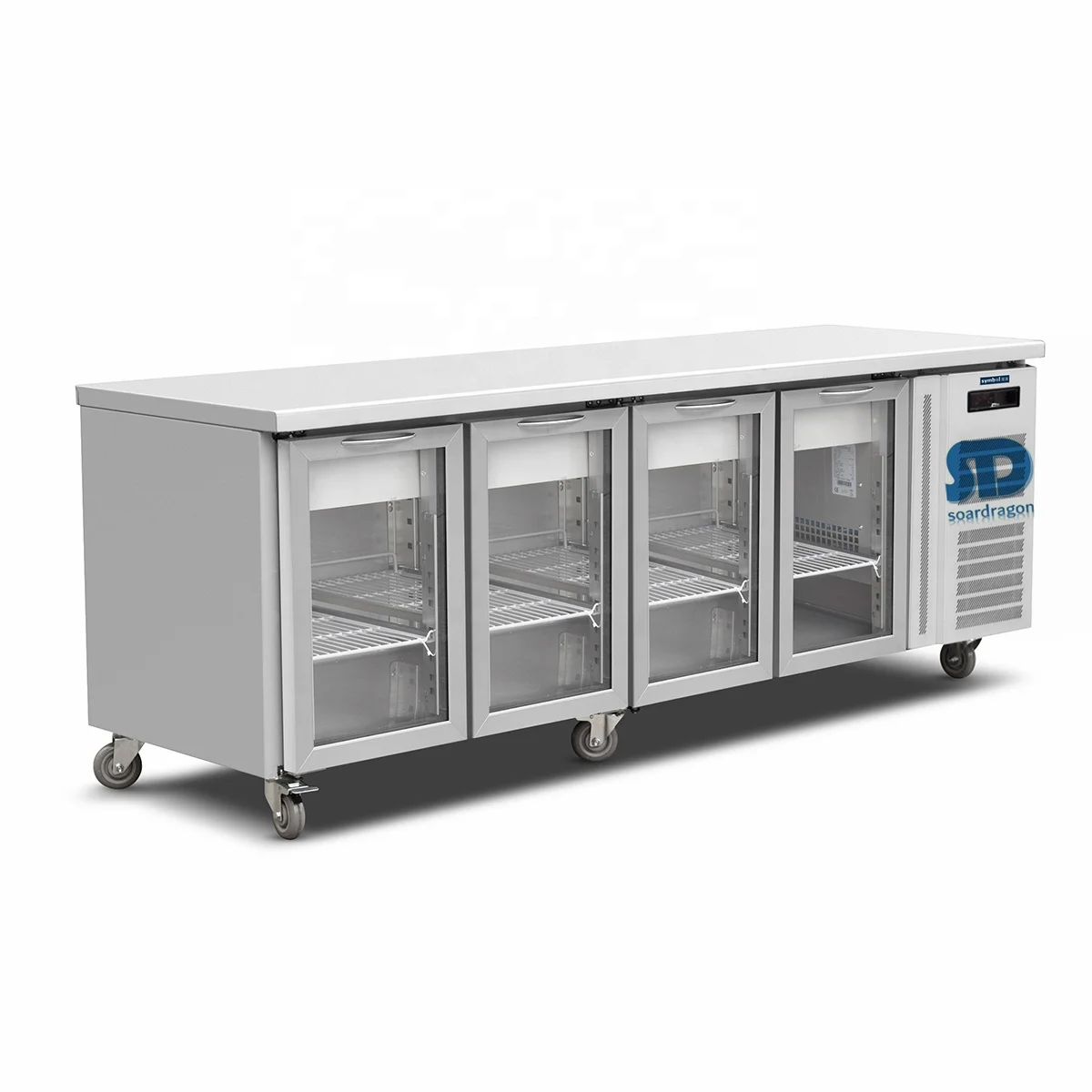 Soardragon S/S 3 door under counter bench refrigerator Freezer for kitchen use
