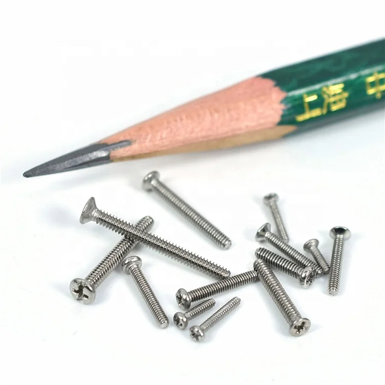 Горячая Распродажа M1.0 M1.2 M1.4 M1.6 M1.7 1 мм маленькие миниатюрные винты с потайной головкой Phillips для машинной миниатюрной микрокамеры