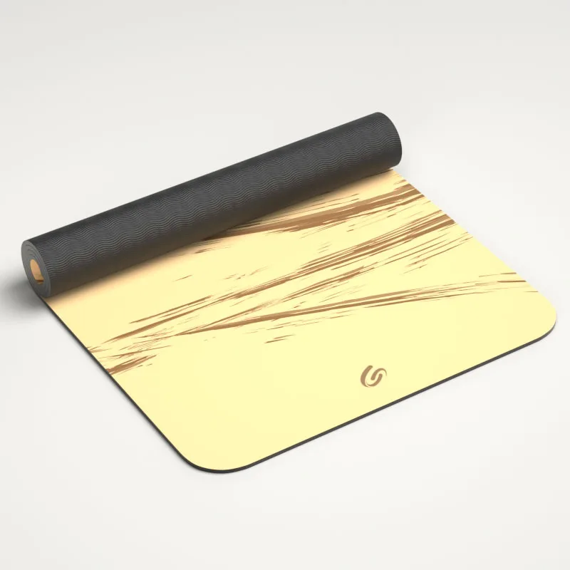 TPE Laminated Cork Yoga Mat Wholesale Thick Thin Printed Large Exercise Yoga Cork Mat 6mm Custom Eco Friendly TPE Cork Yoga Mat