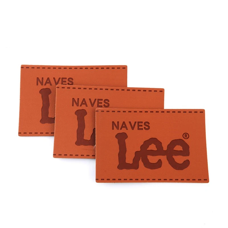 Customized Brand Private Custom High Quality Real Leather Embossed Patch Logo Label Hang Tags For Bags