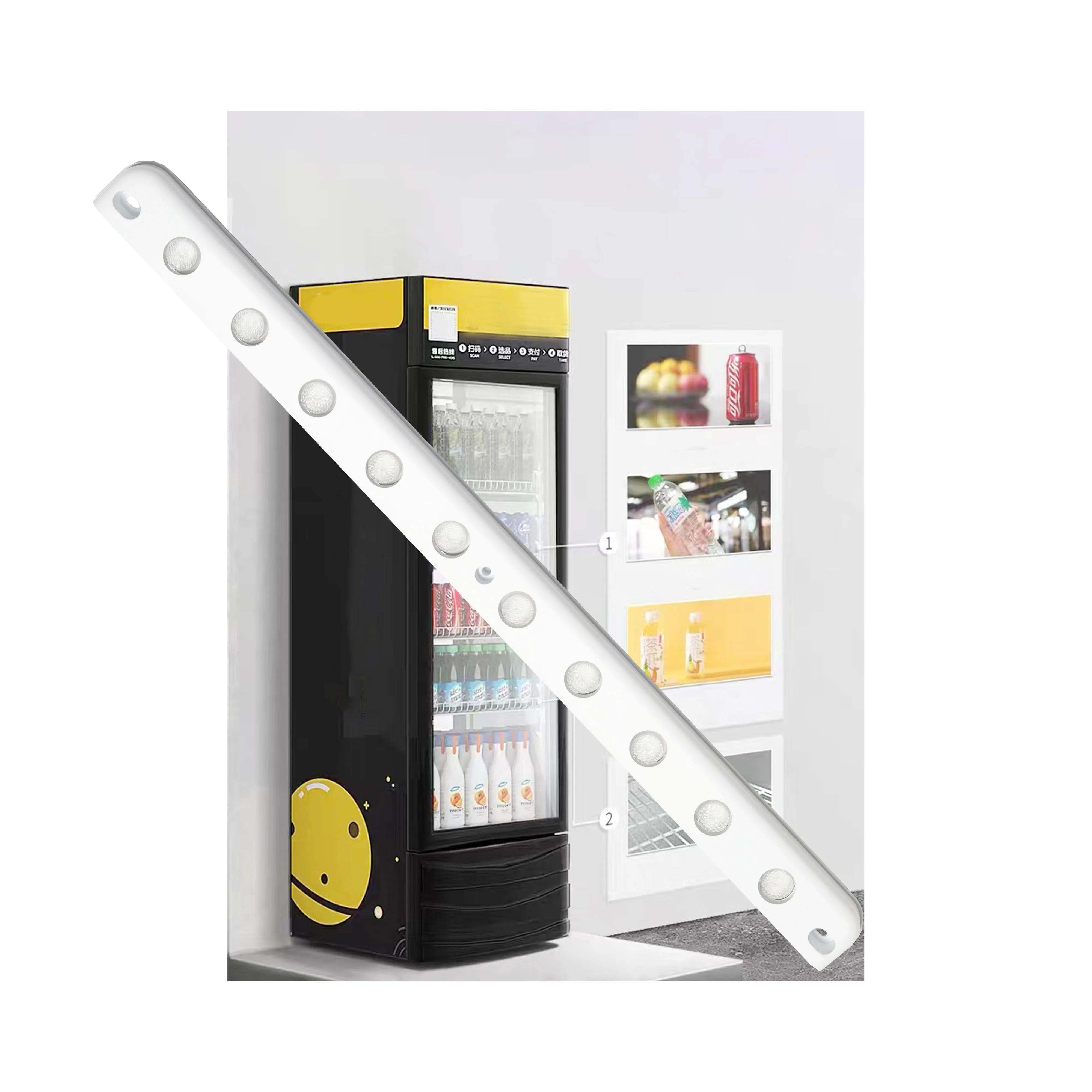 DC 12V 24V IP66 Waterproof Drink Cabinet LED Refrigerator Light Freezer Lighting