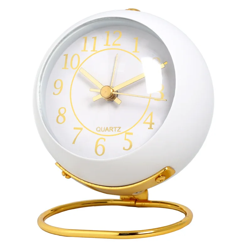 Modern round Table Clock Fashionable Alarm Clock with Multi-Color Options Customizable Maternity Children Home Decoration