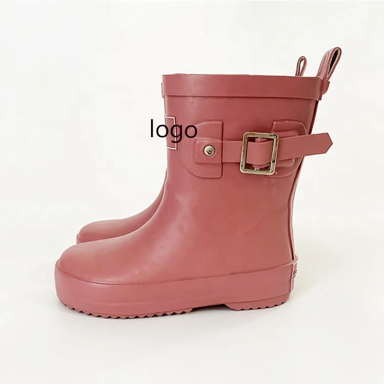 Waterproof Rubber Rain Boots, PVC Gum Boots Wholesale for Kids Children Custom logo Wellies