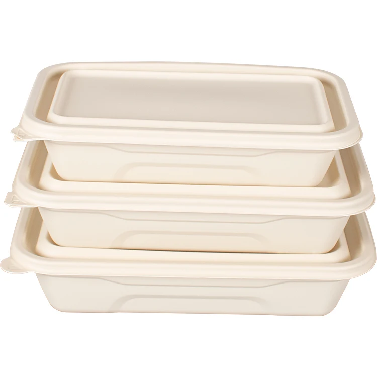 Eco 9 Inch Round Biodegradable Plates Corn Starch Disposable Tableware Lunch box