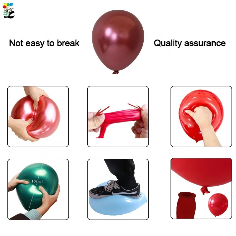 Tongle  high quality inflatable rubber balloon/ printing decoration pearlized metallic latex balloon