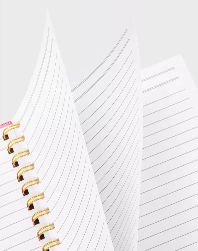 Hardcover Spiral Notebook Simple Cover Design Custom Notebook A5