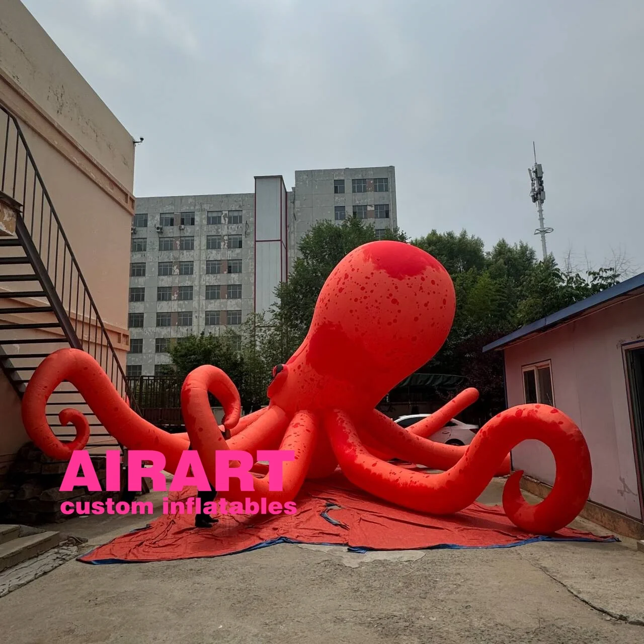 Escaping Octopus inflatable ocean mascot,giant inflatable jellyfish balloon
