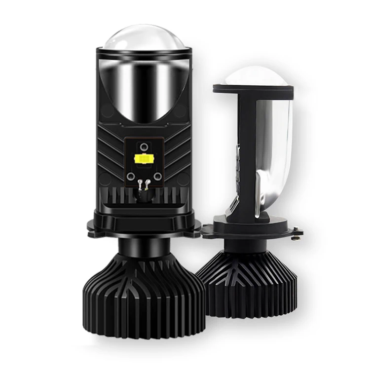 Y9 led projector headlight led lens lights led headlight h4 kits 6000k super bright white led lights for car motorcycle headlamp