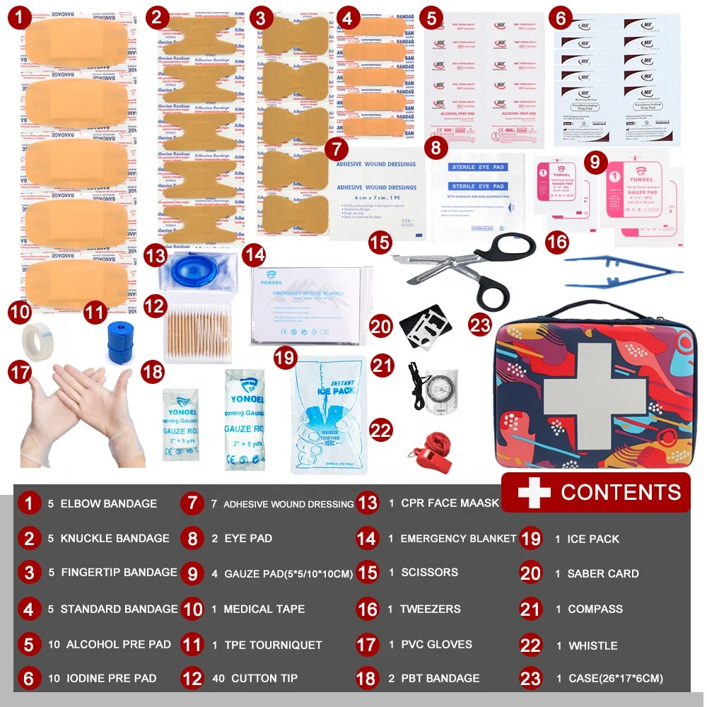 New Design Customize Medical Equipment First Aid box for Car EVA First Aid Kit travel (Certification Approved)