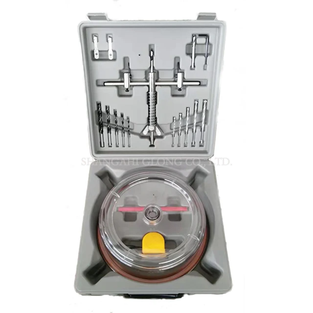 Adjustable Hole Saw Set Circle Cutter Kit for Cuts Plywood Sheet with ABS Dust Shield Hole Size 30-200mm/30-300mm