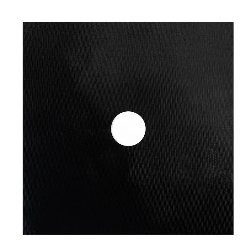 Kitchen Cooking Dishwasher Safe Non Stick Burner Stove Cover 8 Pack Black 0.2mm Gas Range Protectors Liner