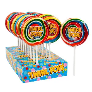 OEM wholesale rainbow twirl swirl lollies lollypop lollipop