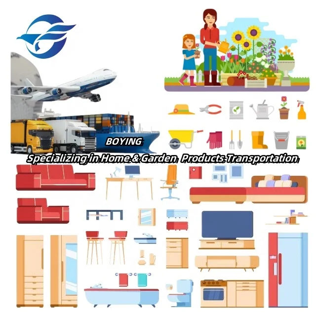 Specializing in Home & Garden Products Transportation Door to Door Logistics Service LCL Sea Shipping Forwarder Agent to USA