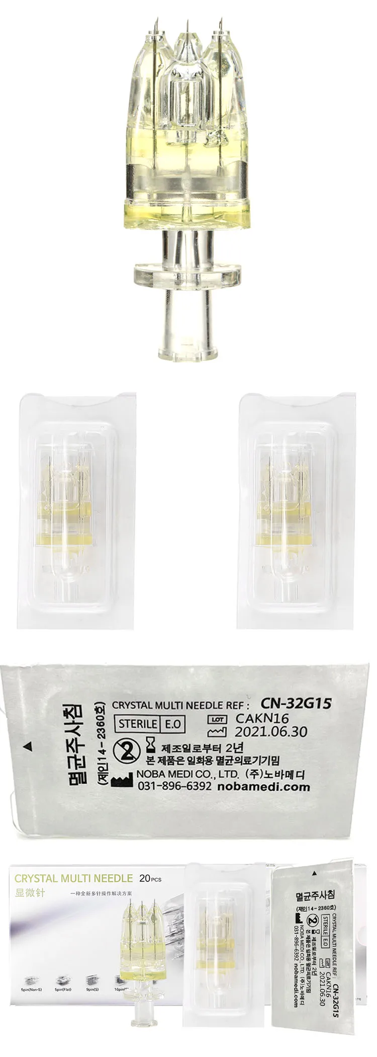 YanYi 5 игл Nanosoft мезотерапия Дерма фиттер 5 игл мульти иглы