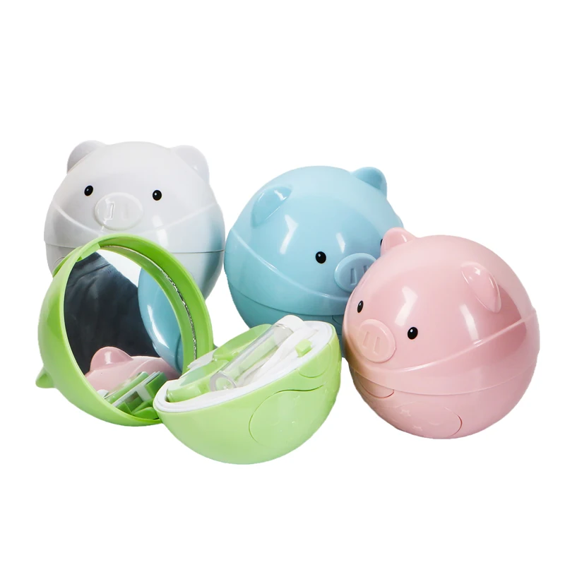 Cheap Cute Colorful Mini Cartoon Eye Contact Lenses Case