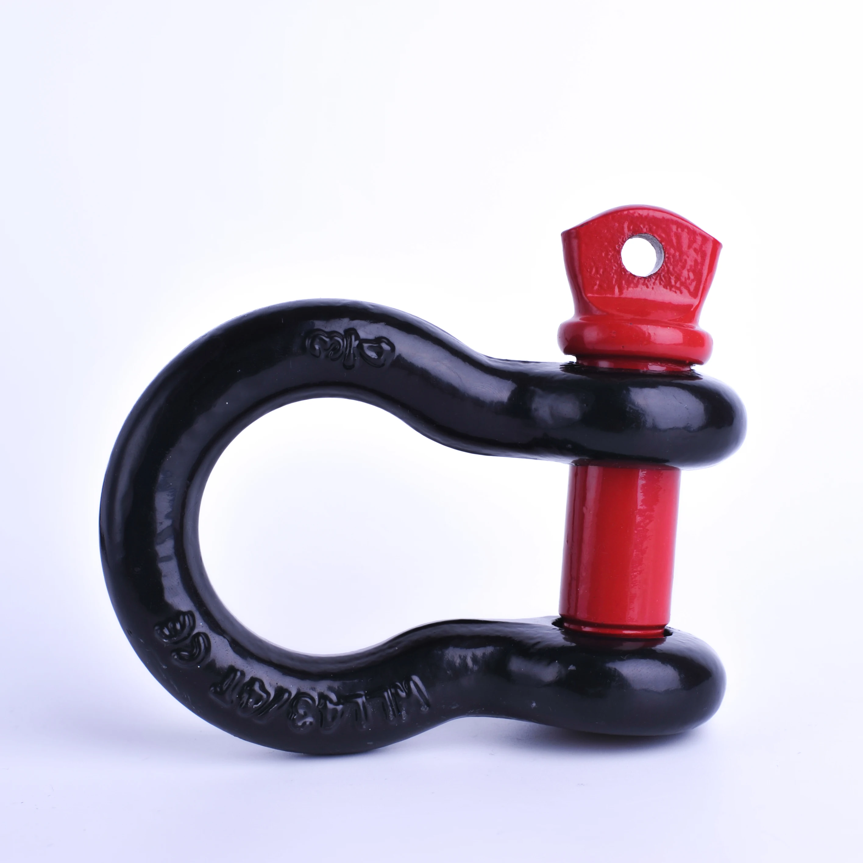 Black Forged Steel Bow Shackle G-209 US Type Standard Screw Pin Marine D Shackle Galvanized Surface Treatment Anchor Shackle