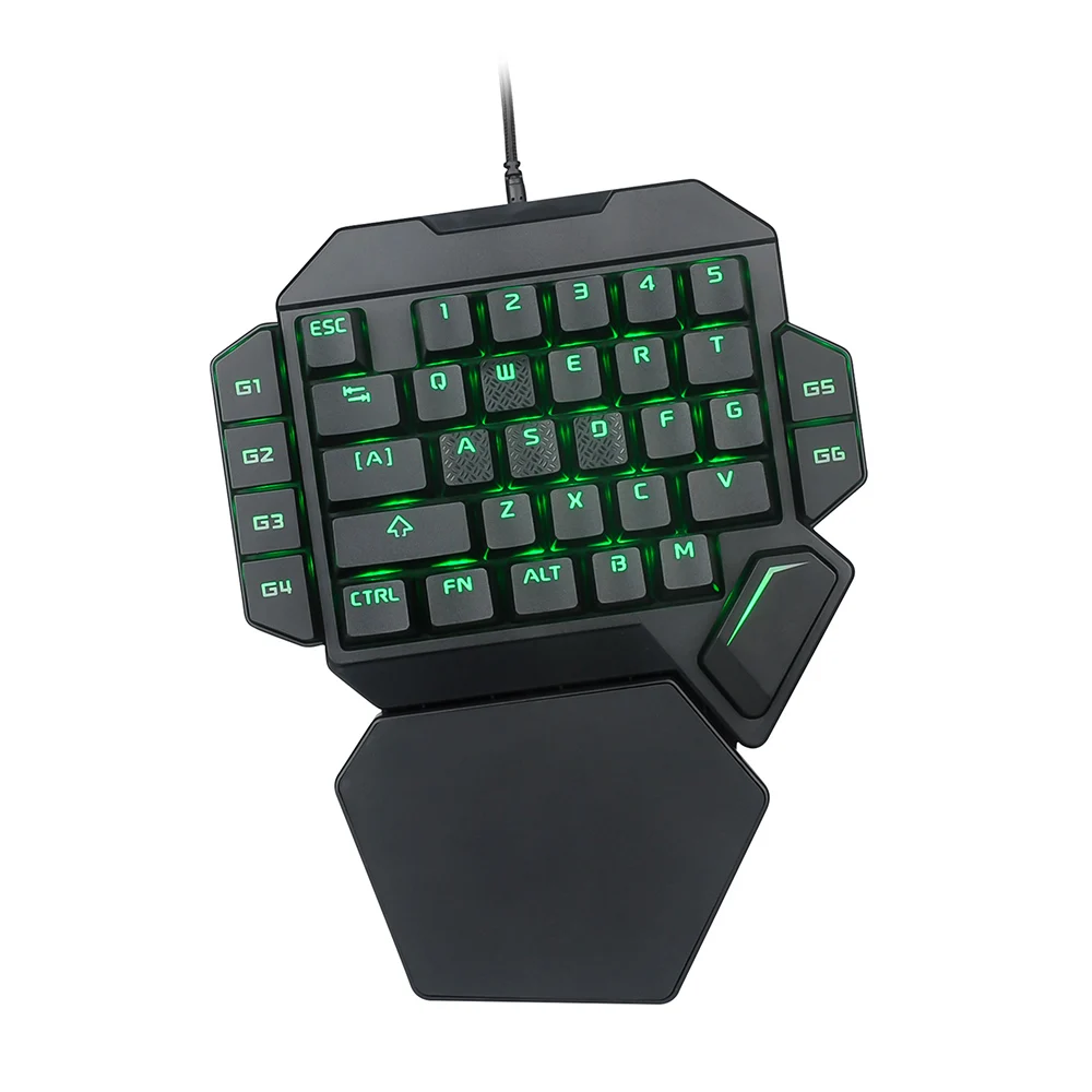 Mini One-Handed Mechanical Gaming Keyboard K50 RGB Backlit Portable Mini Gaming Keypad Game Controller for PC Xbox Gamer