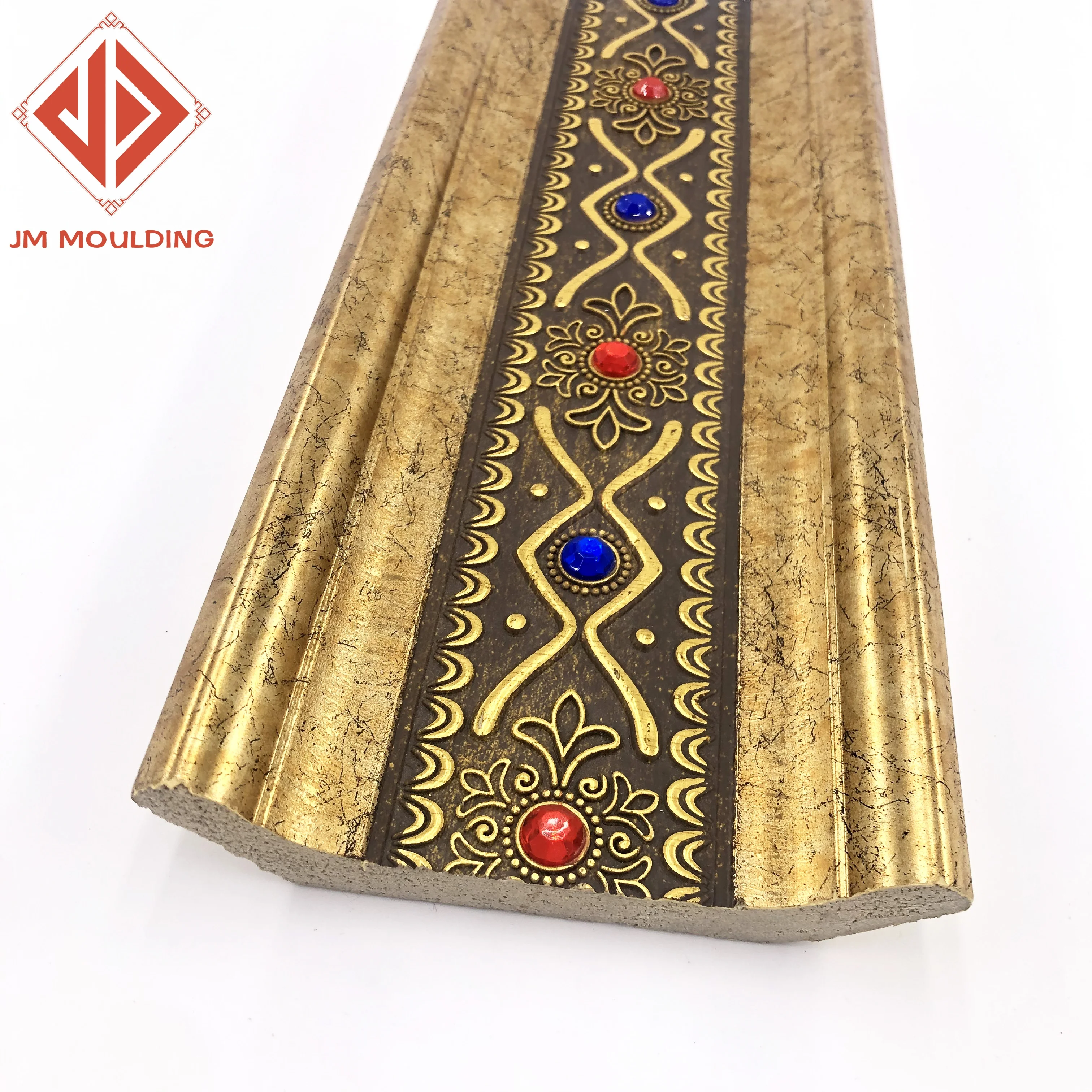 New Arrival Easy to Install Plastic PS Crown Moulding Ceiling Cornice polystyrene Moulding