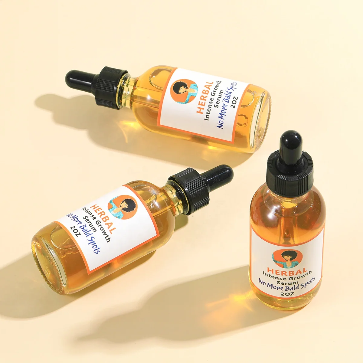 Private Label Anti Loss Serum Hair Growth Oil Alopecia Hair Loss Treatment Products Organic Herbal Regrowth Oil