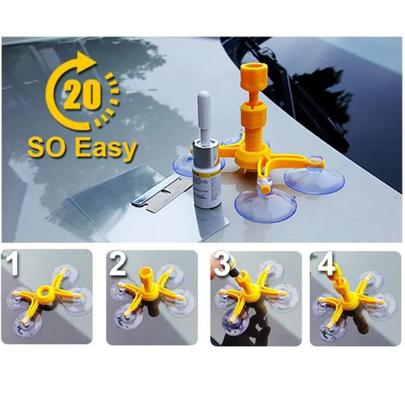 Windshield Repair Kit Car Window Glass Scratch Crack Restore Repair Tool Car Window Screen Polishing Car Styling