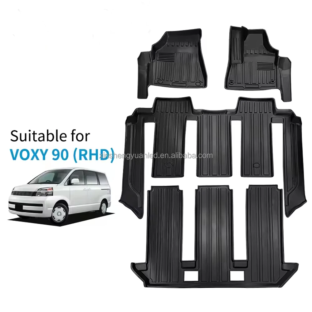 5PCS/SET Car Floor mats NOAH VOXY 80 TPE Rubber 3D 5D Carpet Car Floor Liner Custom Car Mat for Toyota Noah VOXY 90 RHD