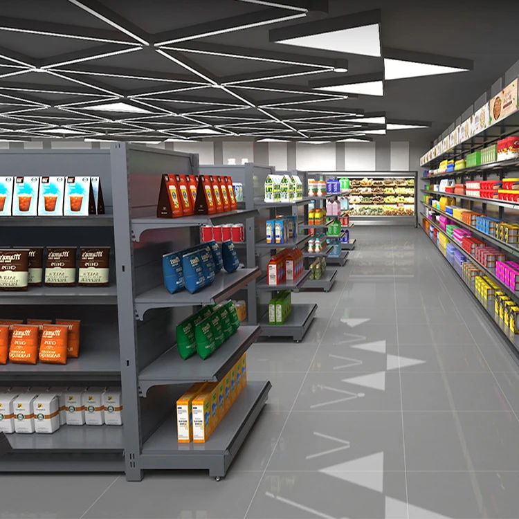Customized Supermarket Shelf Design Heavy Storage Holders Racks Stacking Racks & Shelves For Sale diplays stands