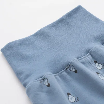 
Осенние хлопковые детские подштанники, высокая талия, хлопковый комплект для малышей из живот защиты нижнее бельё для девочек комплекты из двух предметов 