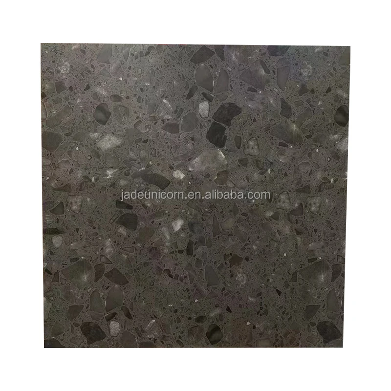 Китай заводская цена средняя серия Grey Terrazzo матовая Мраморная и гранитная керамическая напольная плитка