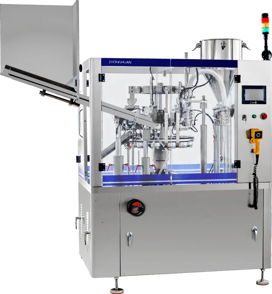 
Zhonghuan ZHF-100YC tube filler and sealer manufacturer high speed filling sealing machine 
