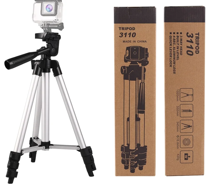 
Good quality 3110 Aluminum alloy camera holder professional tripod monopod stand video shot 