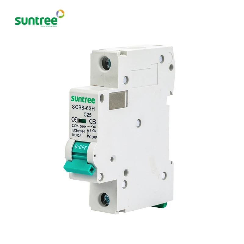 SUNTREE выключатель переменного тока 35 мм din-рейка установка 2p 400v ac 63a