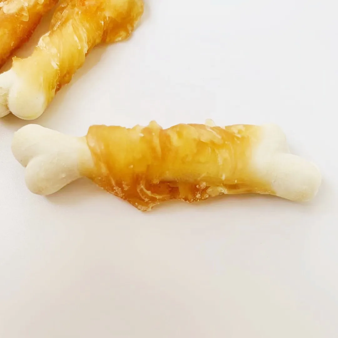 
Dry dog food chicken wrap flour bar pet treats snack 