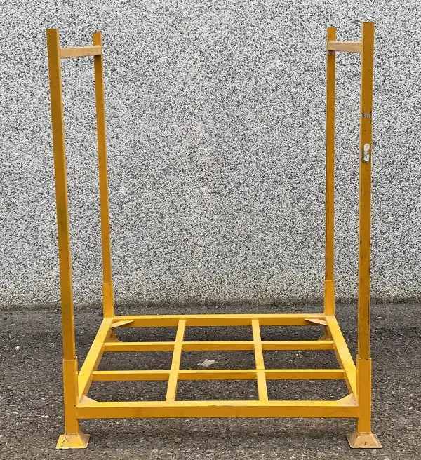 3000kg Heavy Duty Carpet Roll Warehouse Storage Collapsible Stacking Rack with Mesh Wall