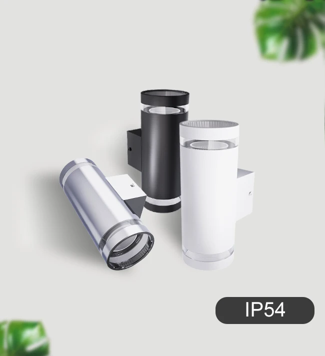 up down light aluminum pc AC100-240V IP54 led wall light outdoor GU10 wall light