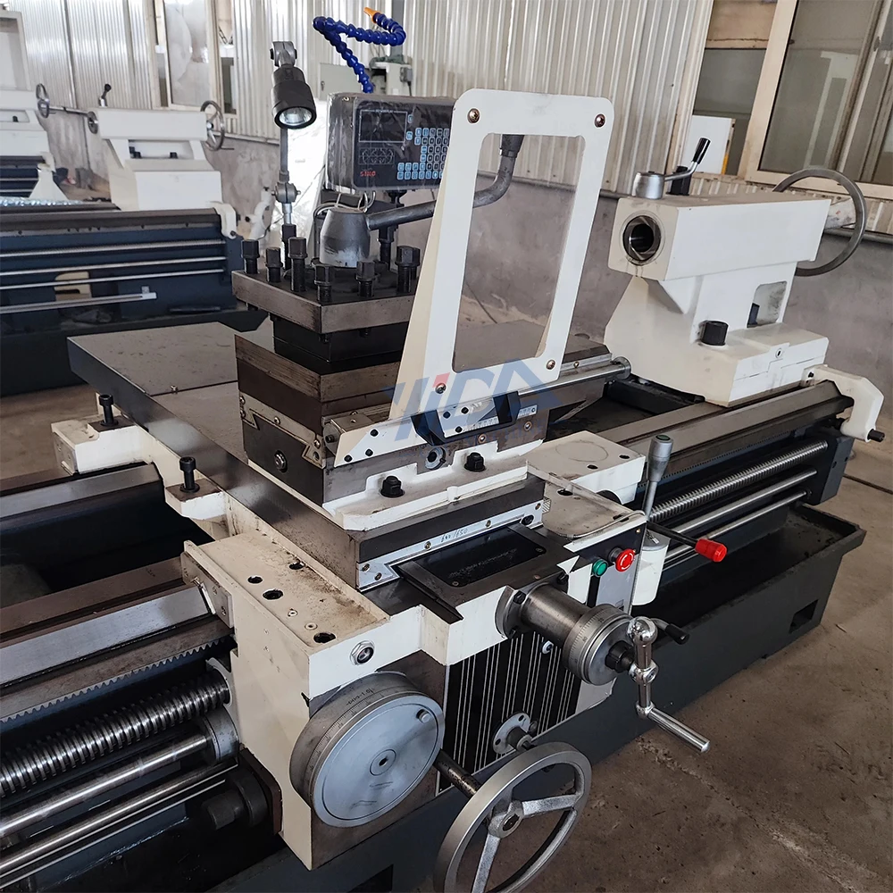 Efficient manual metal lathe Q1322 pipe threading lathe with steady rest horizontal lathe machine for metal