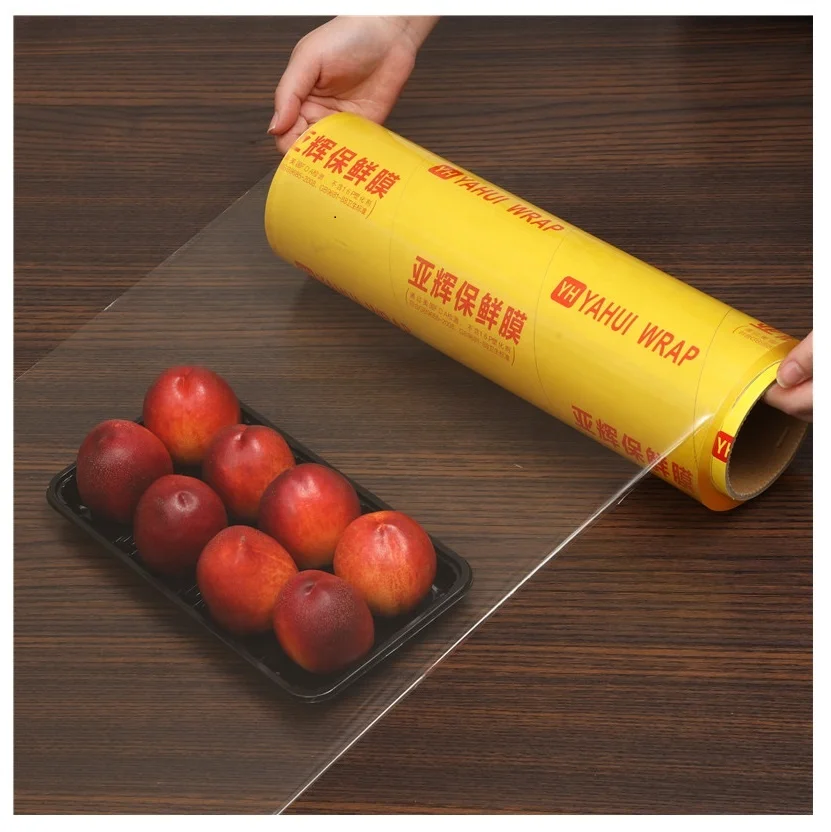 Jumbo roll cling wrap plastic wrap food film PVC stretch film cling film for food