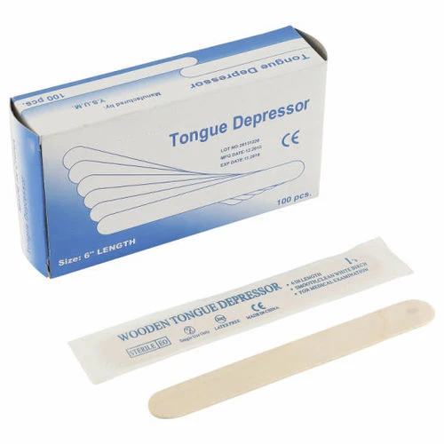 Disposable wooden tongue depressor medical sterile insect-resistant natural birch wooden tongue depressor