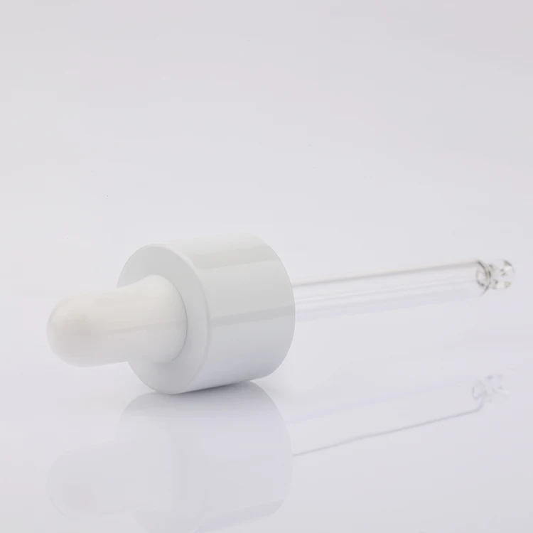 Din 18mm 20mm 24mm Wholesaler glass dropper essential oil bottles glass pipette tip essence dropper cap