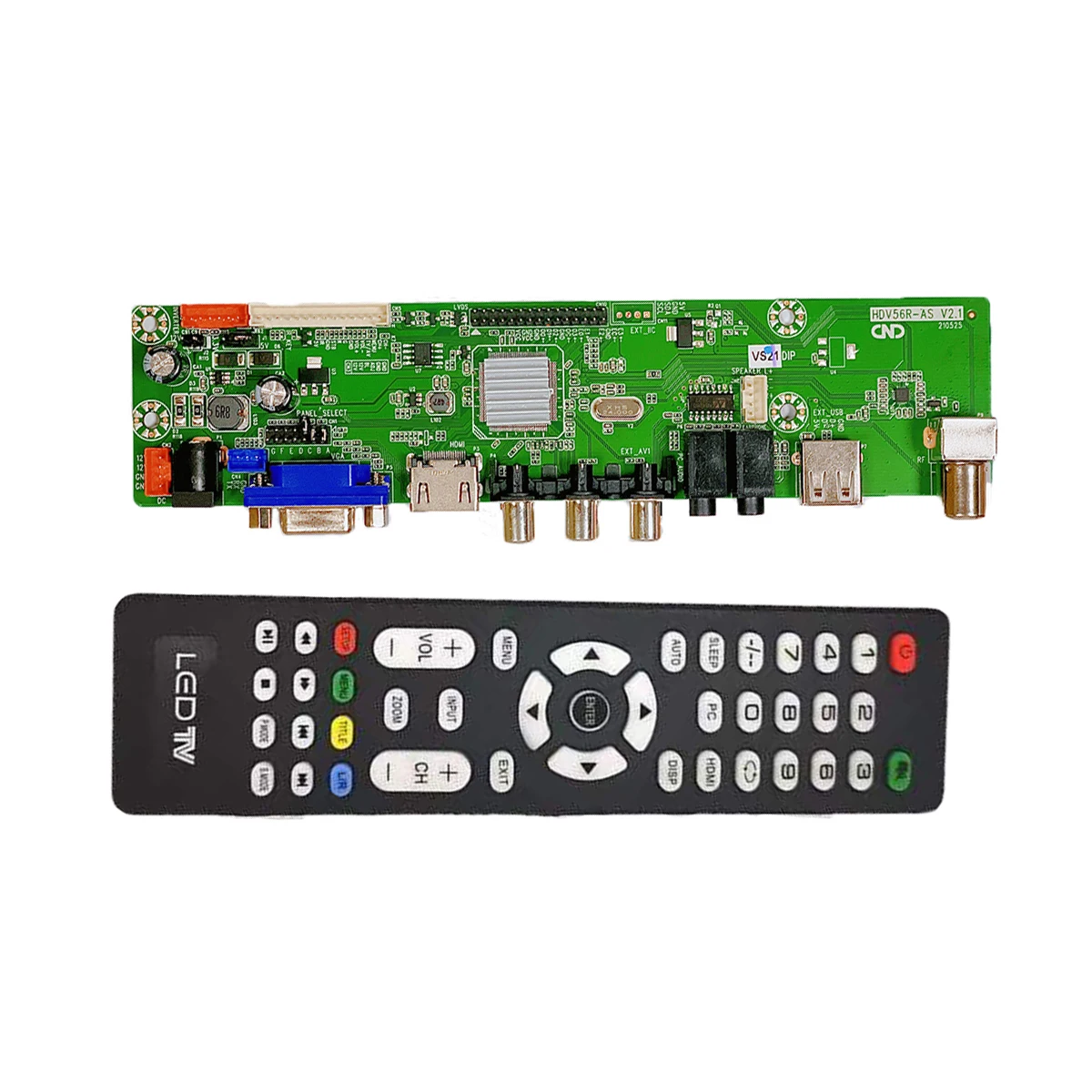 SHENZHEN Fast pcb universal V56 2AV LCD controller board kits lcd tv main pcb board
