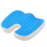 Wholesale Ergonomic Orthopedic Comfort Enhanced Non Slip Memory Foam Cooling Gel Seat Cushion