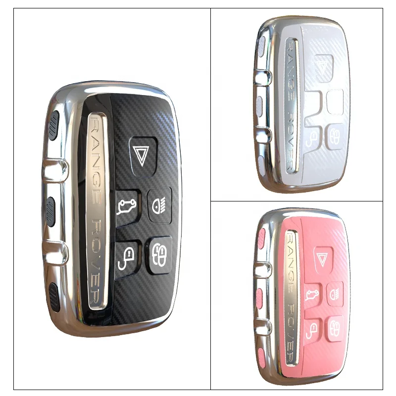Best selling soft TPU Carbon filament car key case For Land Rover Discovery Range Rover Sport Velar Evoque Freelander 2 Jaguar
