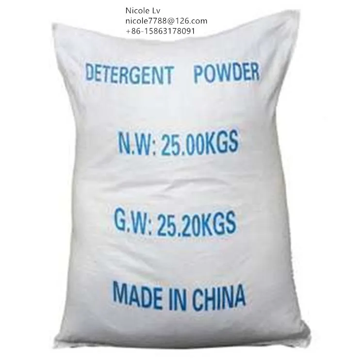 25kg woven bag  packing bulk laundry washing detergent powder