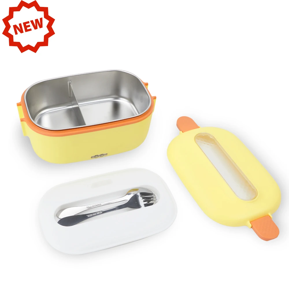 BPA Free fast heat food warmer 5 in 1 food container with stainless steel liner Leak proof electric lunch box